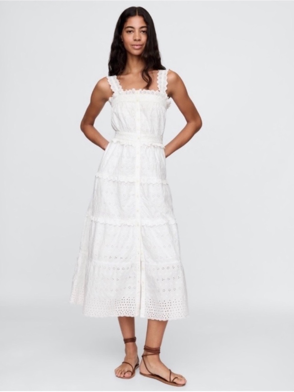 Gap x Doen white eyelet dress XL